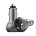 ICHECKEY Dual USB Car Charger Digital LED Display QC3.0 Fast Charging Voltage Monitoring Charger